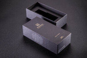 Hot stamp an Debossing on one box.