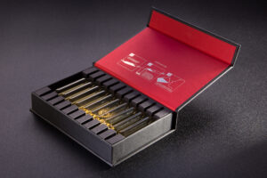 Box for small bottles.