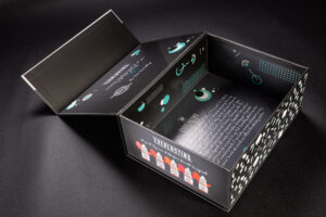 You can design graphics on inner part of tray...